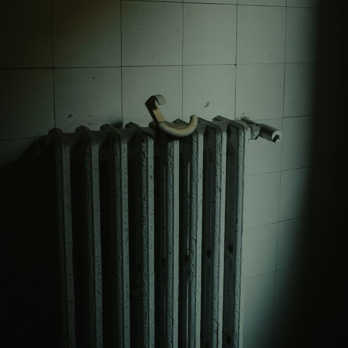 Cold radiator in a home without heat